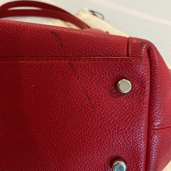 COACH Pebbled Red Leather Edie 31 Tote with original dust bag - Picture 15 of 17